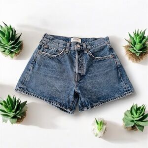 Agolde Classic Denim Jean Shorts